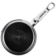 Hestan NanoBond | Cookware, .75qt Butter Warmer Pan with ergonomic handle, ideal for sauces and melting butter, showcases titanium nano-layer resilience.