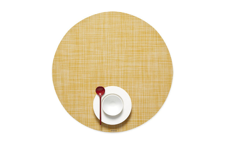 Chilewich | Mini Basketweave Round Placemats - Ochre