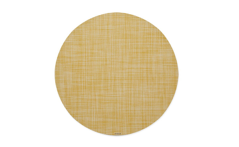 Chilewich | Mini Basketweave Round Placemats - Ochre