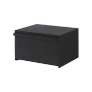 Yamazaki Home | Tower Bread Box, Steel, Black: Sleek, minimalist storage solution for keeping baked goods fresh, enhancing kitchen decor, and reducing clutter. Ideal for modern kitchens.