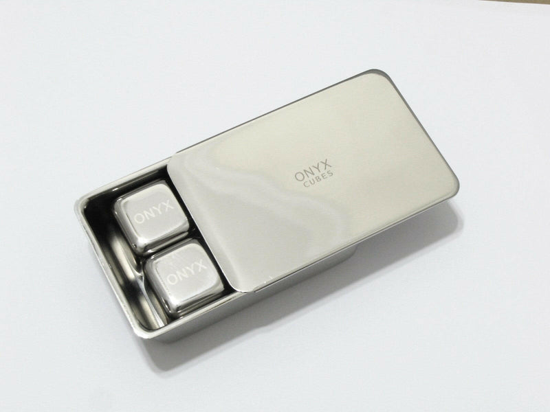 Onyx | Stainless Steel Ice Cubes.