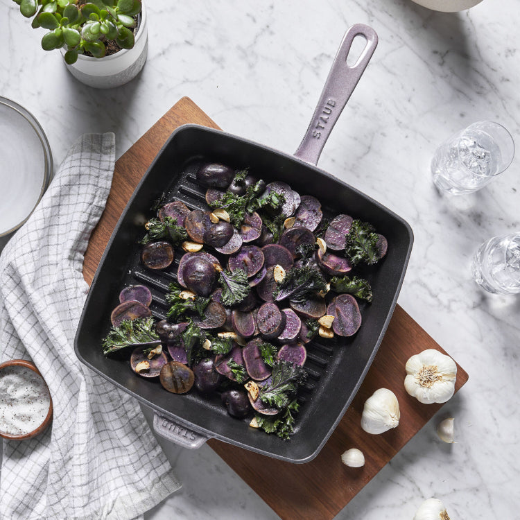 Staub | Cast Iron Square Grill Pan - Grenadine