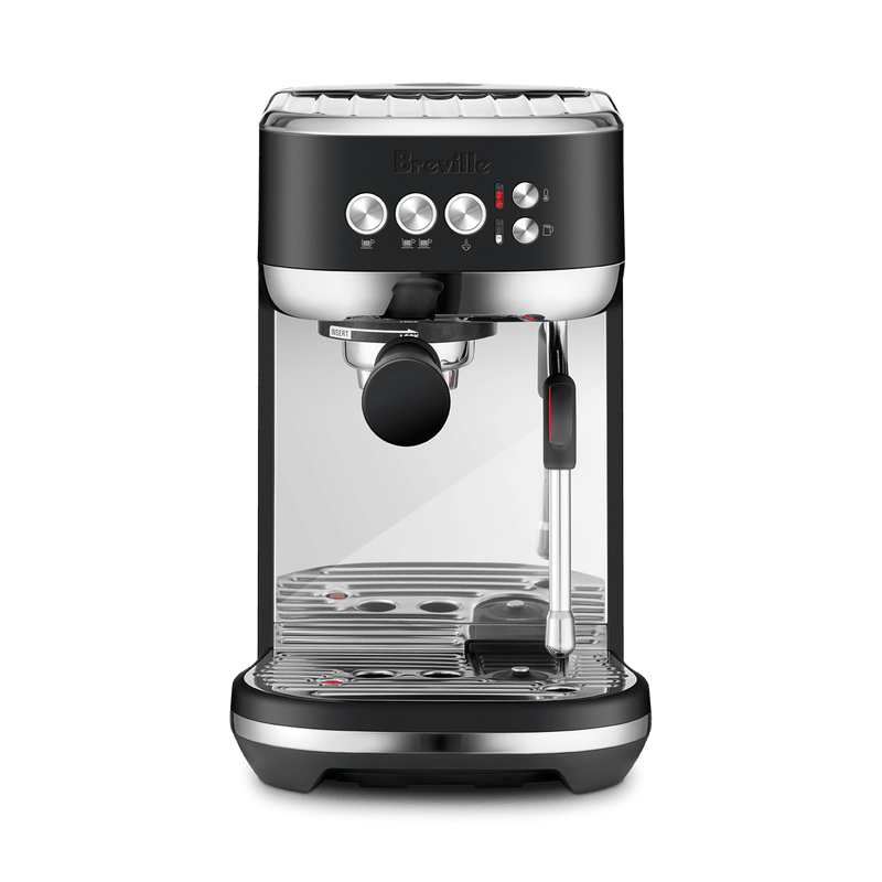 Breville | Bambino Plus espresso maker with portafilter, steam wand, and control panel, offering professional-grade brewing for Athens Cooks' curated kitchen experience.