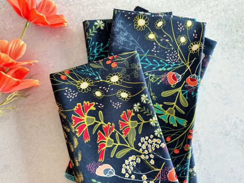 Dot and Army | Pretty Peacock Cloth Napkins