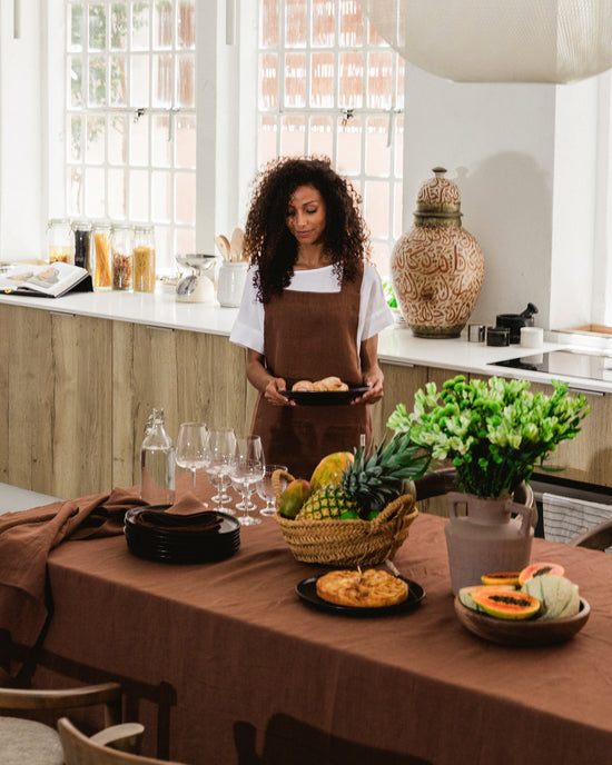 Magic Linen |Set of 2 Linen Napkins Chocolate Brown