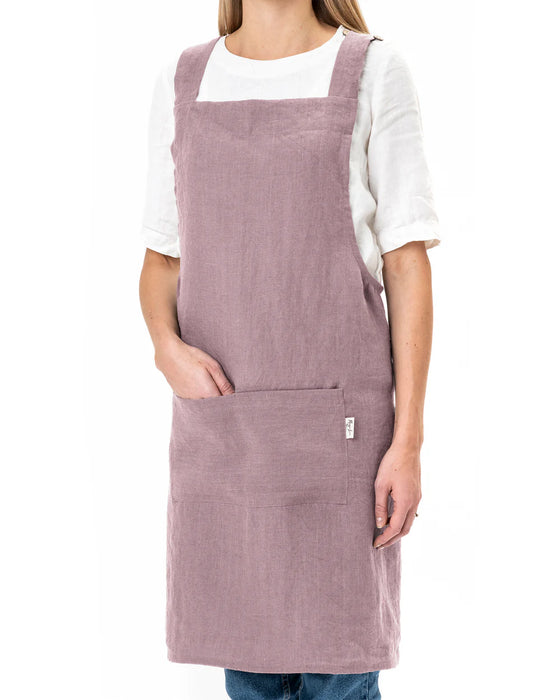 MagicLinen | Pinafore Cross-Back Linen Apron