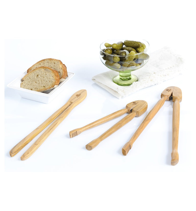 Browne | Olivewood Tongs - 25 cm