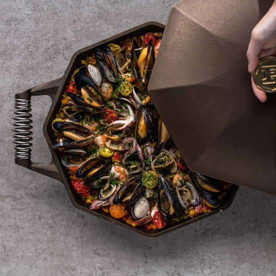 FINEX | 12" Cast Iron Skillet with Lid