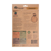 If You Care | Certified Organic Unbleached Cheesecloth package close-up, highlighting its eco-friendly, versatile kitchen uses from Athens Cooks.