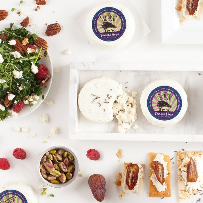 Cypress Grove | Purple Haze Fresh Goat Cheese with Lavender and Fennel, 4 oz