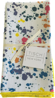 Tisch New York | Rainbow Splatter Napkins (Set of 4).