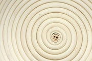 Breadtopia | Round Rattan Bread Proofing Basket and Liner, featuring a coiled design ideal for artisanal bread, crafted by the Nguyen family in Vietnam.