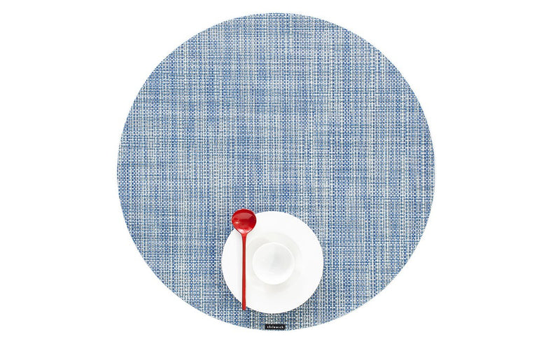 Chilewich | Mini Basketweave Round Placemats - Chambray