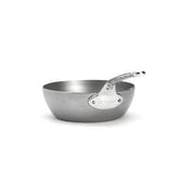 de Buyer | COUNTRY FRYPAN MINERAL B PRO Ø 9.5 Inches, a stainless-steel sauté pan with high edges and ergonomic handle, ideal for versatile cooking, available at Athens Cooks.