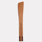 Jonathan's Spoons Inside-Out® Tongs - Mini - 9 in cherry wood, showcasing their fold-flat design for versatile use in the kitchen.