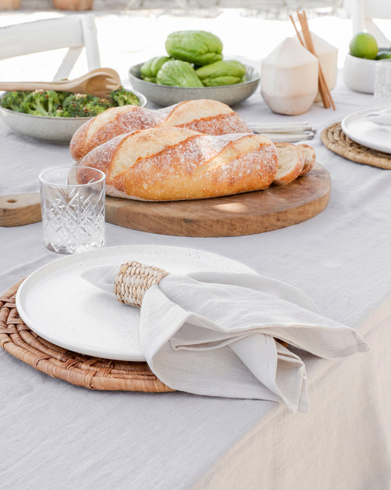 Magic Linen | Set of 2 Linen Napkins Light Gray