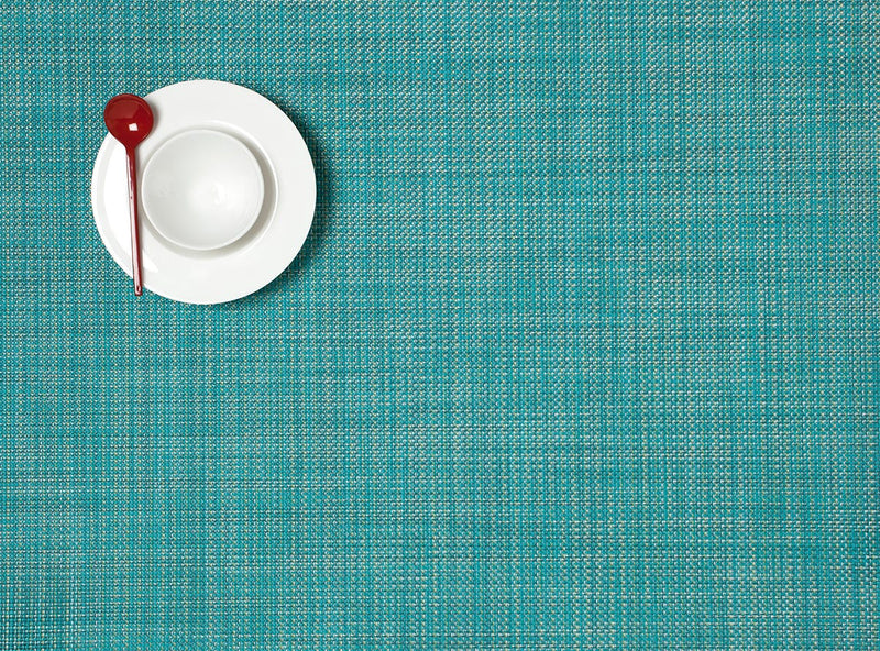 Chilewich | Mini Basketweave Rectangle Placemats - Turquoise