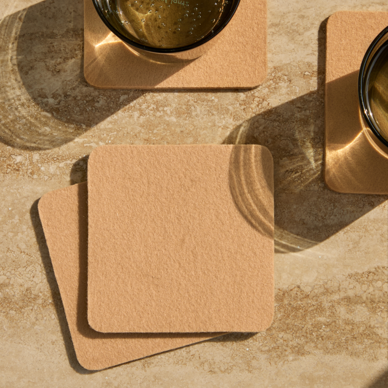 Graf Lantz | Kobon Leather Square Tray - Natural