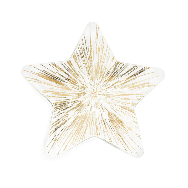 Annie Glass | Starburst Gold Star Plate