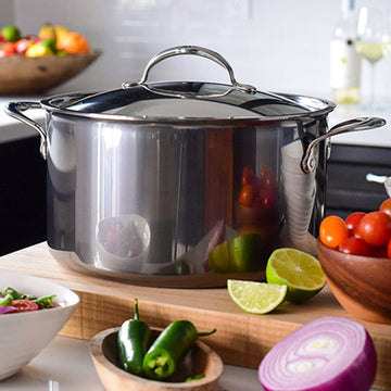 Hestan | NanoBond Cookware, 8qt Stockpot + Lid