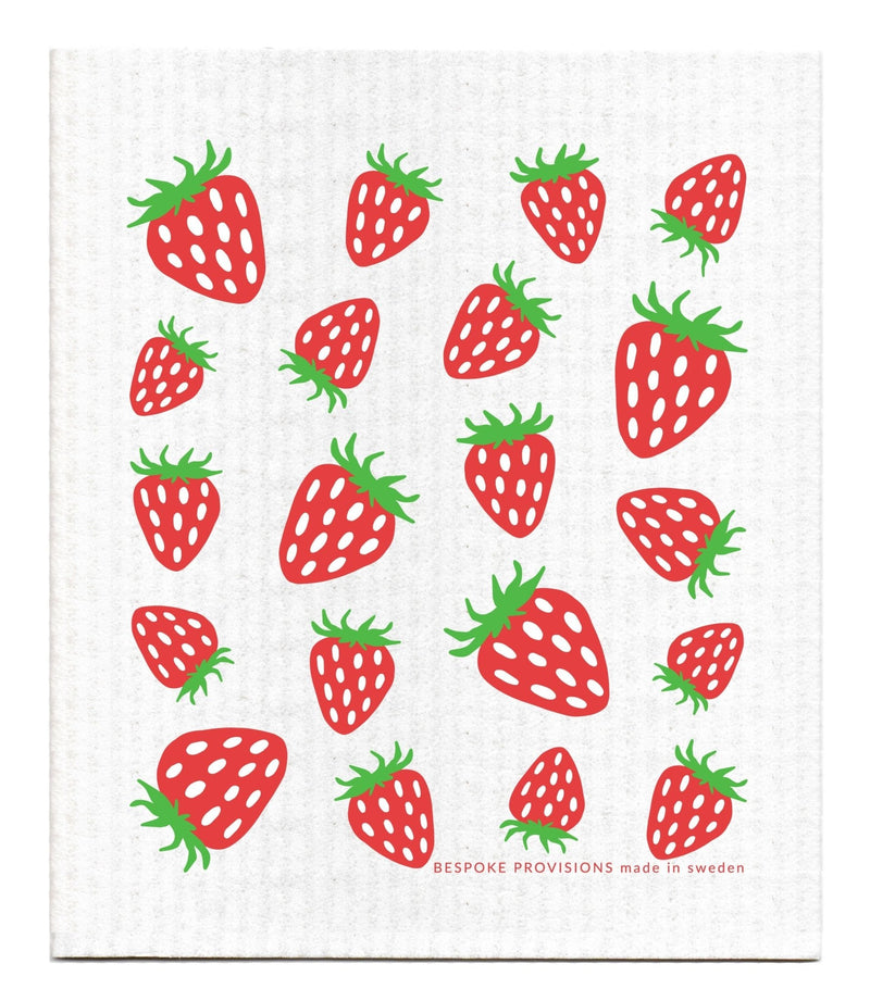 Bespoke Provisions | Swedish Dishcloths - Strawberries