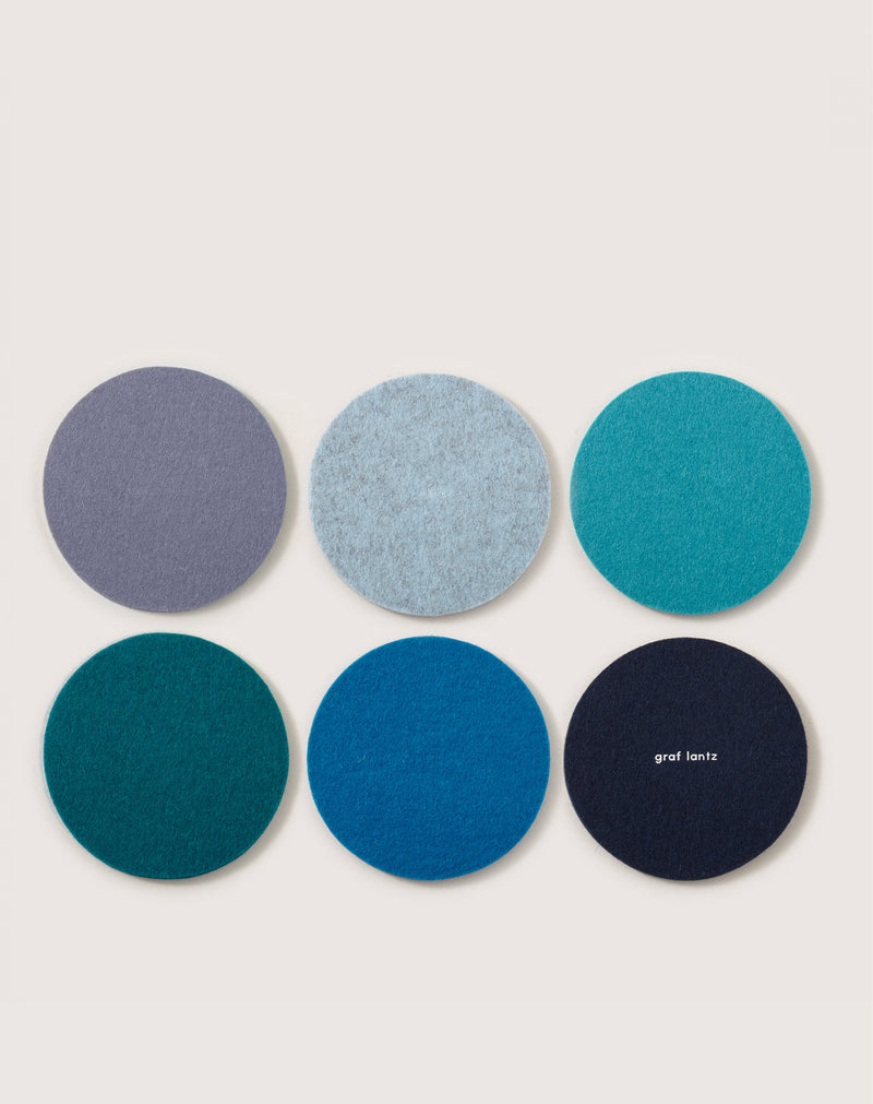 Graf Lantz | Bierfilzl Merino Wool Round Coaster Multi 6 Pack