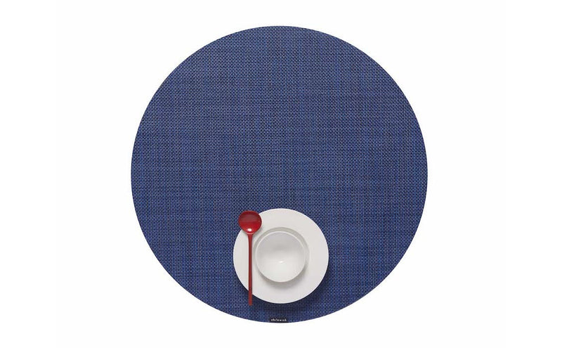 Chilewich | Mini Basketweave Round Placemats - Indigo