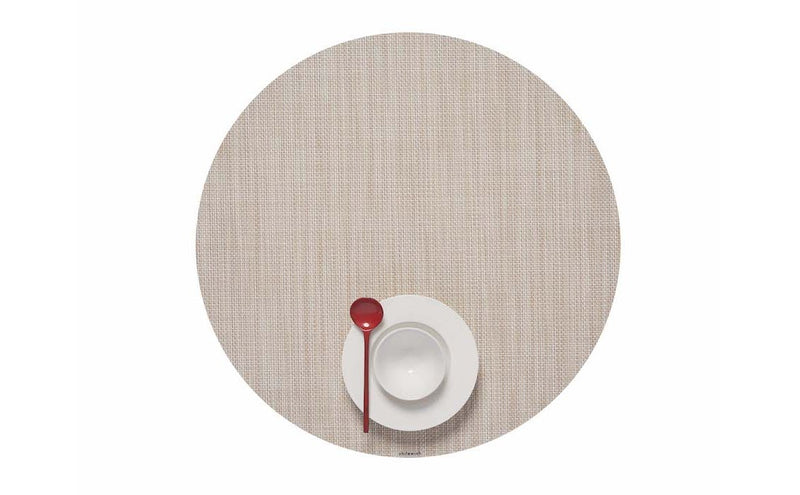 Chilewich | Mini Basketweave Round Placemats - Parchment