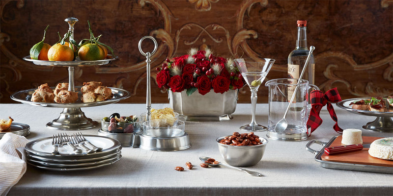 Match | Italian Pewter Martina Pewter Candlesticks