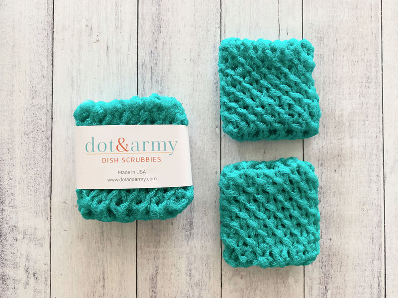 Dot and Army | Dish Scrubbies, Grey