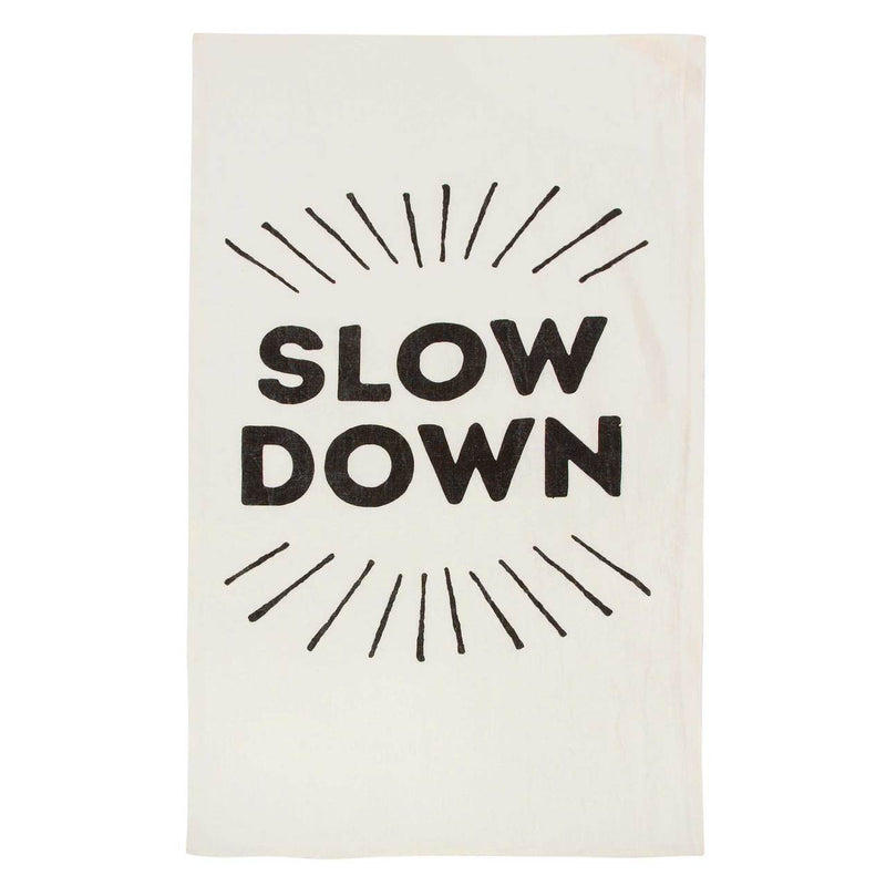 Sir|Madam | Madam | Linen Tea Towels, Slow Down