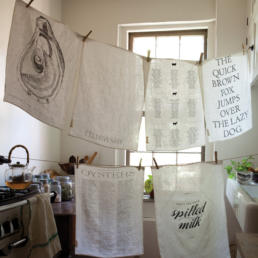 Sir|Madam Linen Tea Towels, Mind Your Manners - Thumbnail 2