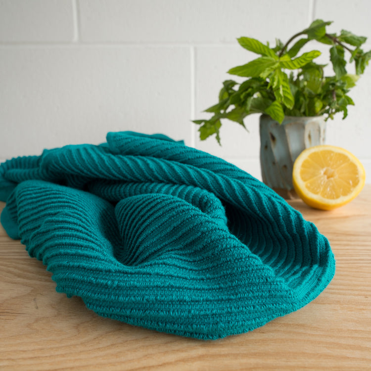 Danica | Ripple Dishtowel, Peacock