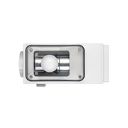 FELLOW | Ode Brew Grinder Gen 2, Matte White: Compact LED spotlight design; front lens cover with a metal reflector and round LED light, visible mounting attachment.