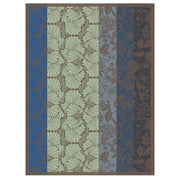 Le Jacquard Français | Cottage Tea Towel features a floral stripe pattern, showcasing elegant botanical motifs in muted tones, ideal for adding charm to any kitchen decor.