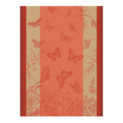 Le Jacquard Français | Jardin Des Papillion Tea Towel featuring an elegant butterfly and floral motif, perfect for adding sophistication to any kitchen setting at Athens Cooks.