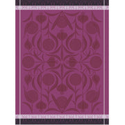 Le Jacquard Français | L'Ail Tea Towel features Art Nouveau-inspired pomegranate motifs, showcasing intricate jacquard weaving and durable combed yarns, perfect for enhancing your kitchen decor.