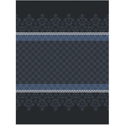 Le Jacquard Français | Lulu Lucien Tea Towel features classic damask and checkerboard patterns in woven jacquard, perfect for stylish kitchen decor.