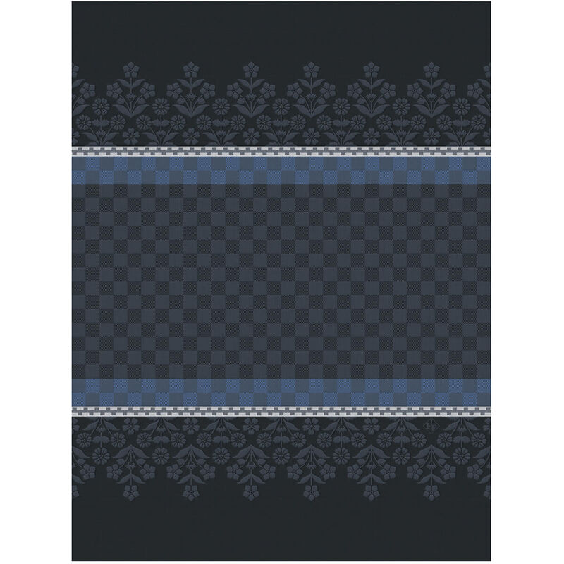 Le Jacquard Français | Lulu Lucien Tea Towel features classic damask and checkerboard patterns in woven jacquard, perfect for stylish kitchen decor.