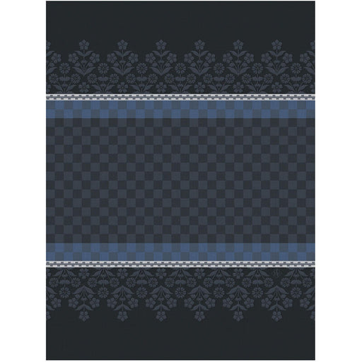 Le Jacquard Français | Lulu Lucien Tea Towel features classic damask and checkerboard patterns in woven jacquard, perfect for stylish kitchen decor.