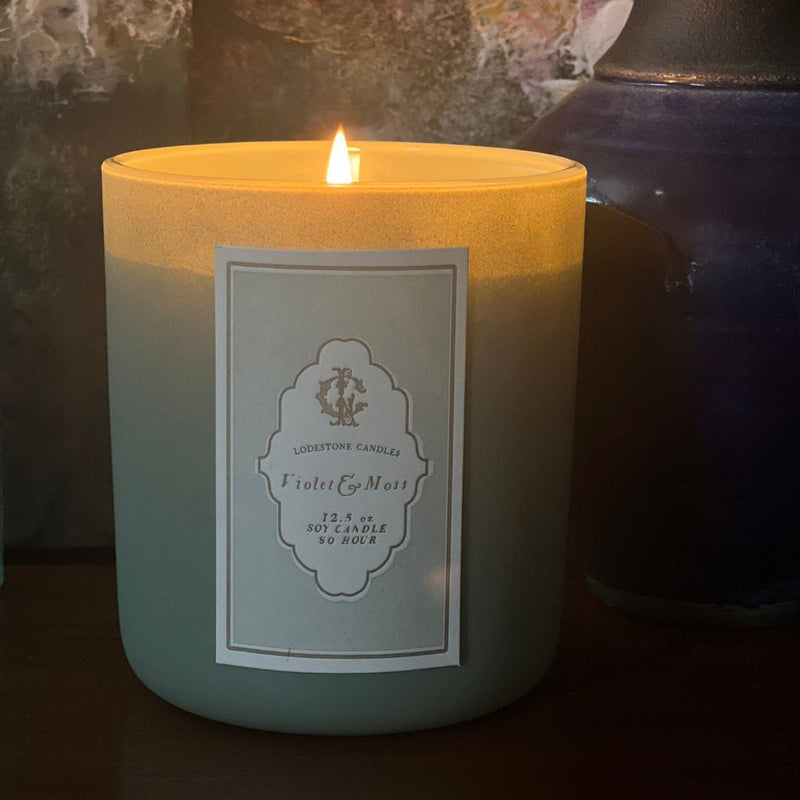 Lodestone Candles | Violet & Moss Candle