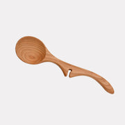 Jonathan's Cherry Wood Ladle from the Lazy Spoon® + Ladle Collection, designed for practical, mess-free serving with a stylish, durable cherry wood finish.