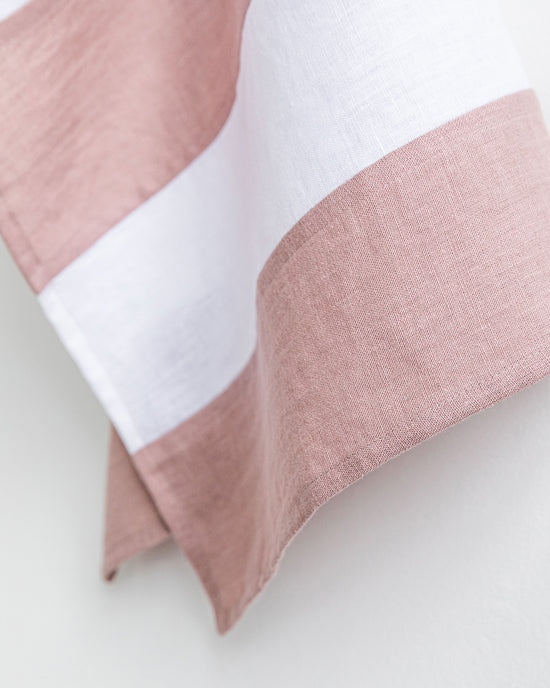 MagicLinen | Striped Linen Tea Towel | Kitchen towel Zero-waste: Woodrose