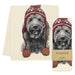 Eric and Christopher | Labradoodle with Hat Tea Towel.