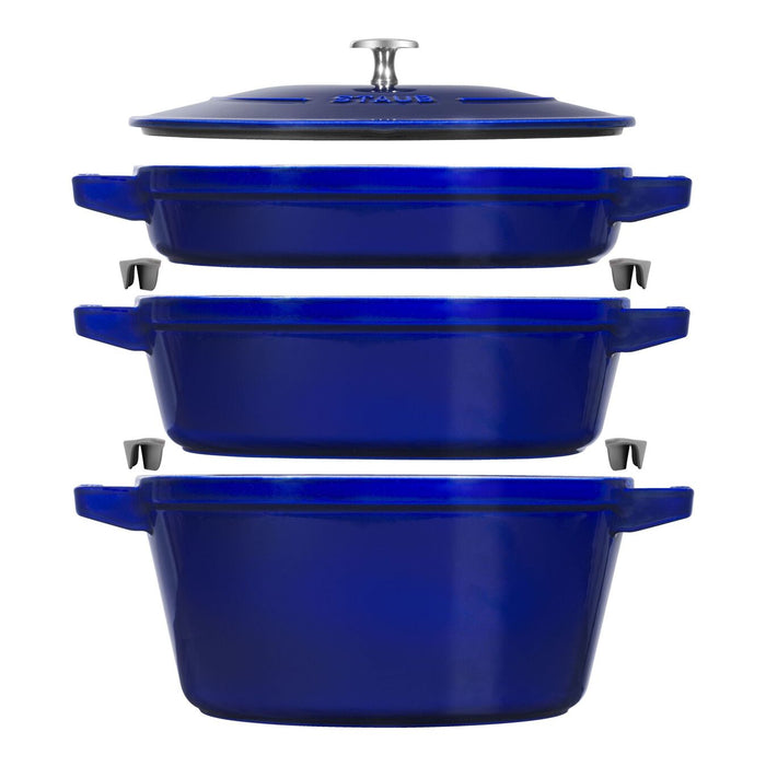 Staub | Stackable 4-in-1 Cast Iron Cookware Set