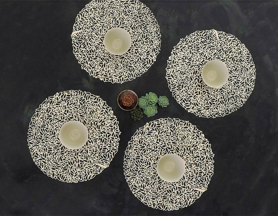 Chilewich | Petal Round Placemats.