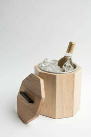 Alabama Sawyer | White Oak and Stainless Steel Ice Bucket.