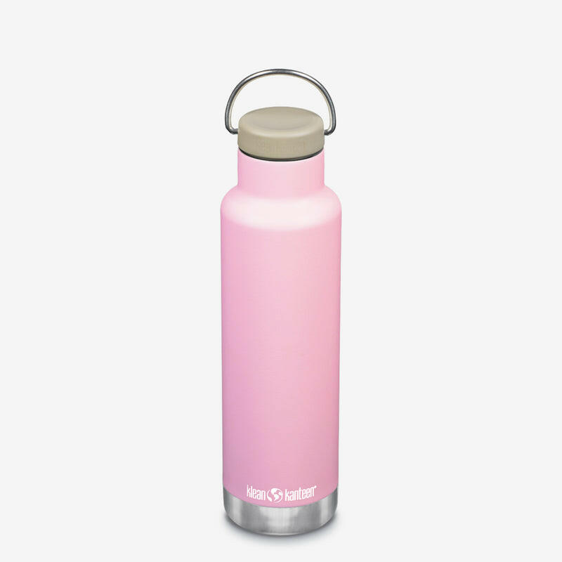 Klean Kanteen | 20oz Classic Insulated Water Bottle with Loop Cap - Marigold, featuring a durable handle and innovative insulation for prolonged temperature retention.