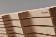Wüsthof | In-Drawer Knife Tray - Small: Beech wood tray holds up to seven knives, measuring 17 L x 4 W x 2 H, optimizing drawer space efficiently.