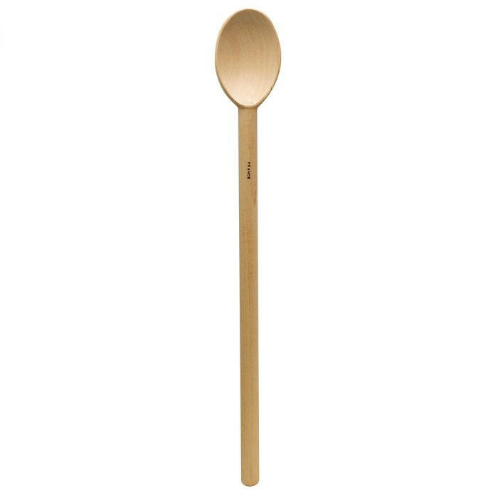 Harold Imports | French Beechwood Spoons - 14 Deluxe Heavyweight, expertly crafted with a thick handle ideal for mixing dense dishes without scratching cookware.